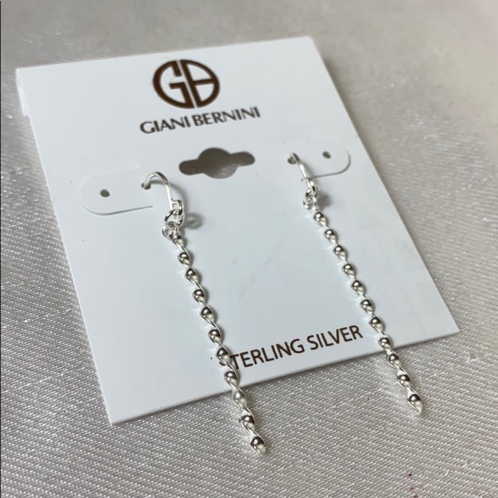 New Giani Bernini sterling silver twist earrings